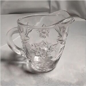 Vintage Anchor Hocking Star of David Creamer 4"
